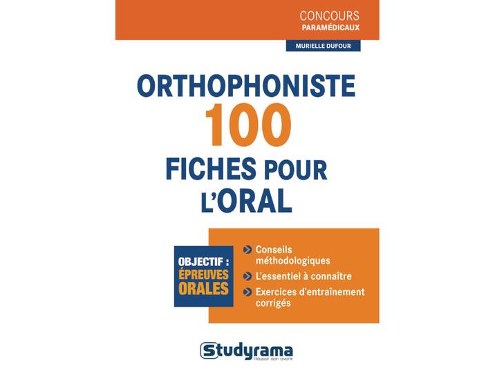 Orthophoniste - 100 fiches pour l'oral (Broché)