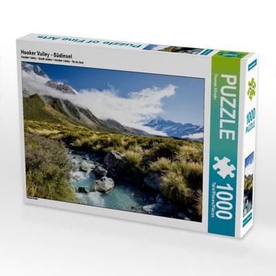 CALVENDO Puzzle Hooker Valley - Südinsel | 1000 Teile Lege-Größe 64 × 48 cm Foto-Puzzle für glückliche Stunden