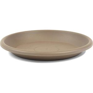 Greemotion Blumentopf-Untersetzer Mira, taupe, aus Kunststoff, frostsicher & UV-beständig, Ø 36 cm