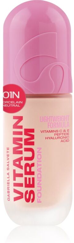 Gabriella Salvete Vitamin Serum Foundation lightweight foundation with nourishing effect shade 01N Porcelain Neutral 30 ml