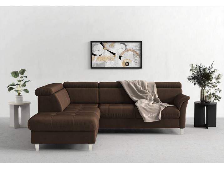 sit&more Ecksofa Marano L-Form, inklusive Kopfteilverstellung, optional Schlaffunktion & Bettkasten