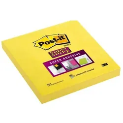 Post-it, Haftnotiz, Super Sticky Haftnotizen extrastark 654-S gelb 12 Blöcke (76 x 76 mm)