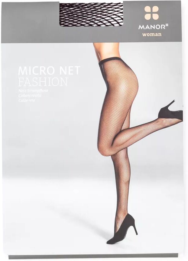 Manor Woman - Netzstrumpfhose, für Damen, Black, Größe I-II