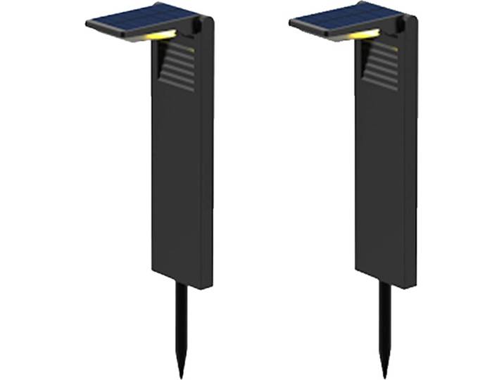 Set mit 2 Solarleuchten zum Pflanzen - LUMISKY - SHARP - H41 cm - kaltweißes LED