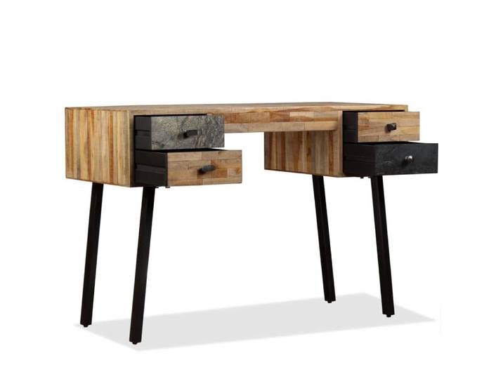 Bureau meuble travail or 110 x 50 x 76 cm