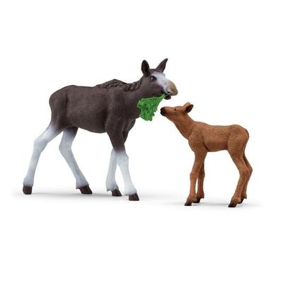 schleich® 42629 Elchkuh mit Kalb