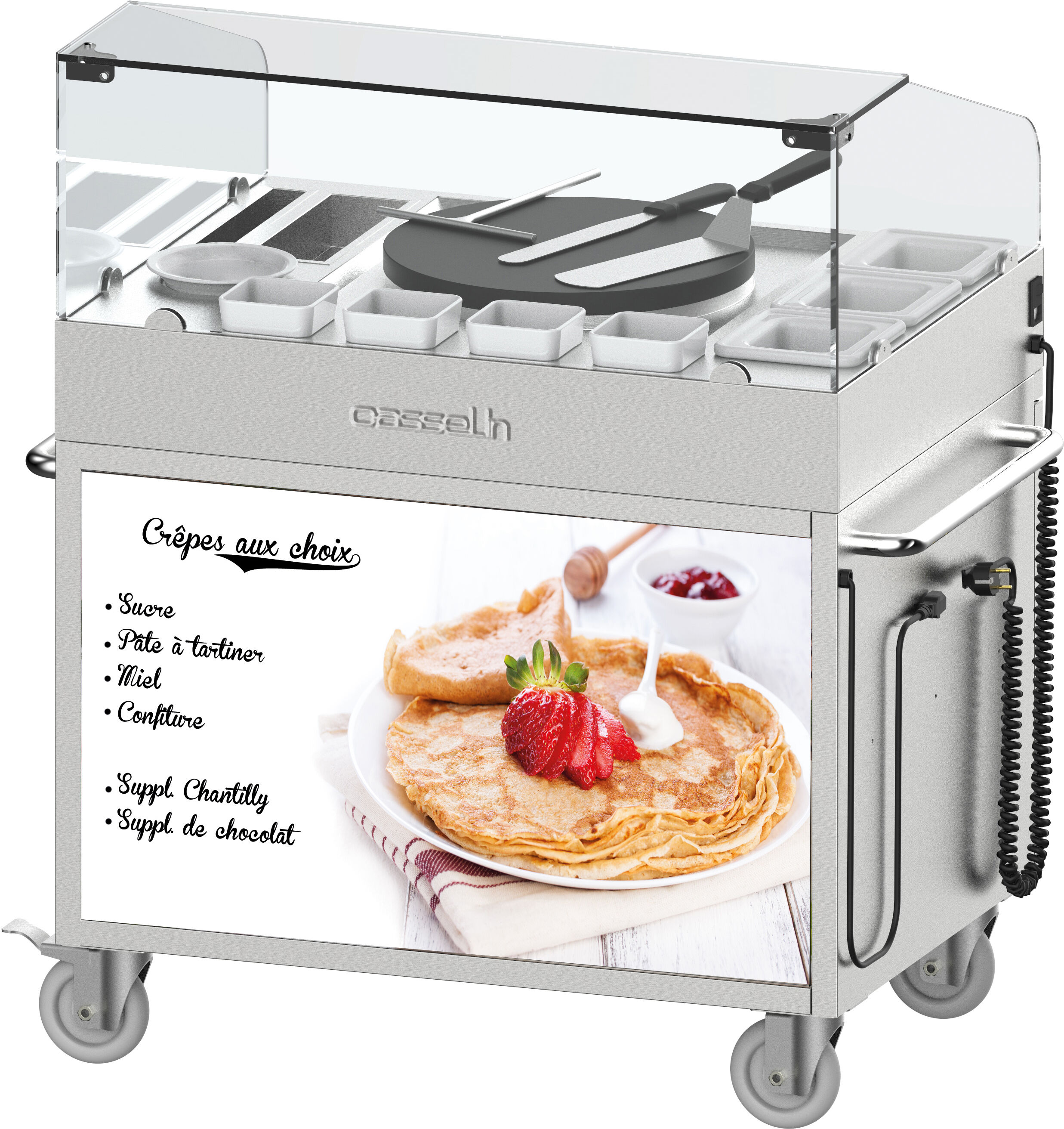 Casselin Carrello per Crepe 40