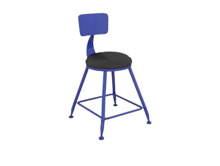 Küche Runde Barstühle aus Eisen, kleine Balkonbar, Milchteeladen(Blue)