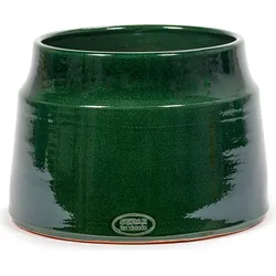 Glazed Shades Übertopf 25 cm, waldgrün