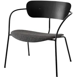 &Tradition Pavilion AV6 Loungesessel, eiche schwarz lackiert / canvas 174