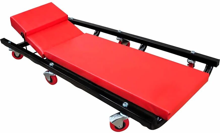 vidaXL Chariot de visite réglable avec 6 roulettes