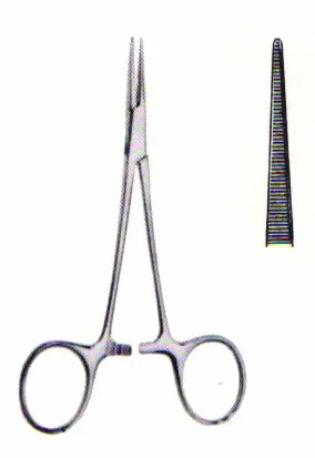 Zepf medical instruments GmbH Arterienklemme nach Halsted-Mosquito 12,5 cm gerade, Maul gerieft 12-2200-12