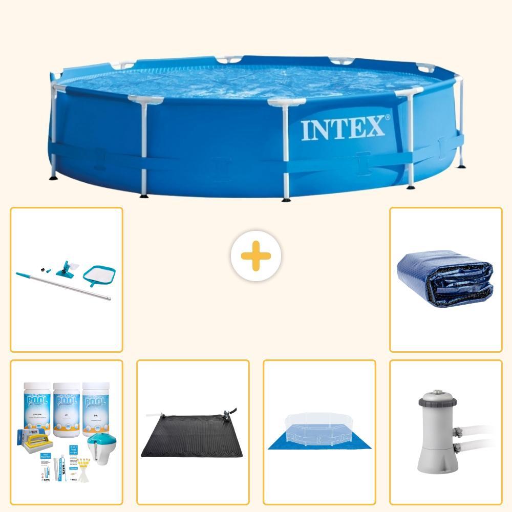 Frame Pool Rund - 366x76 cm - 7-teilig S20437