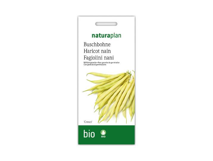 Bio Naturaplan Buschbohnen Cresco gelb