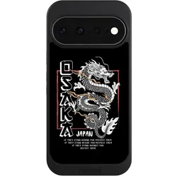 Nivocase Hülle für Google Pixel 11 Handyhülle NIVOcore Case Schwarz Drache Japan Meer (Google Pixel 11), Smartphone Hülle, Schwarz