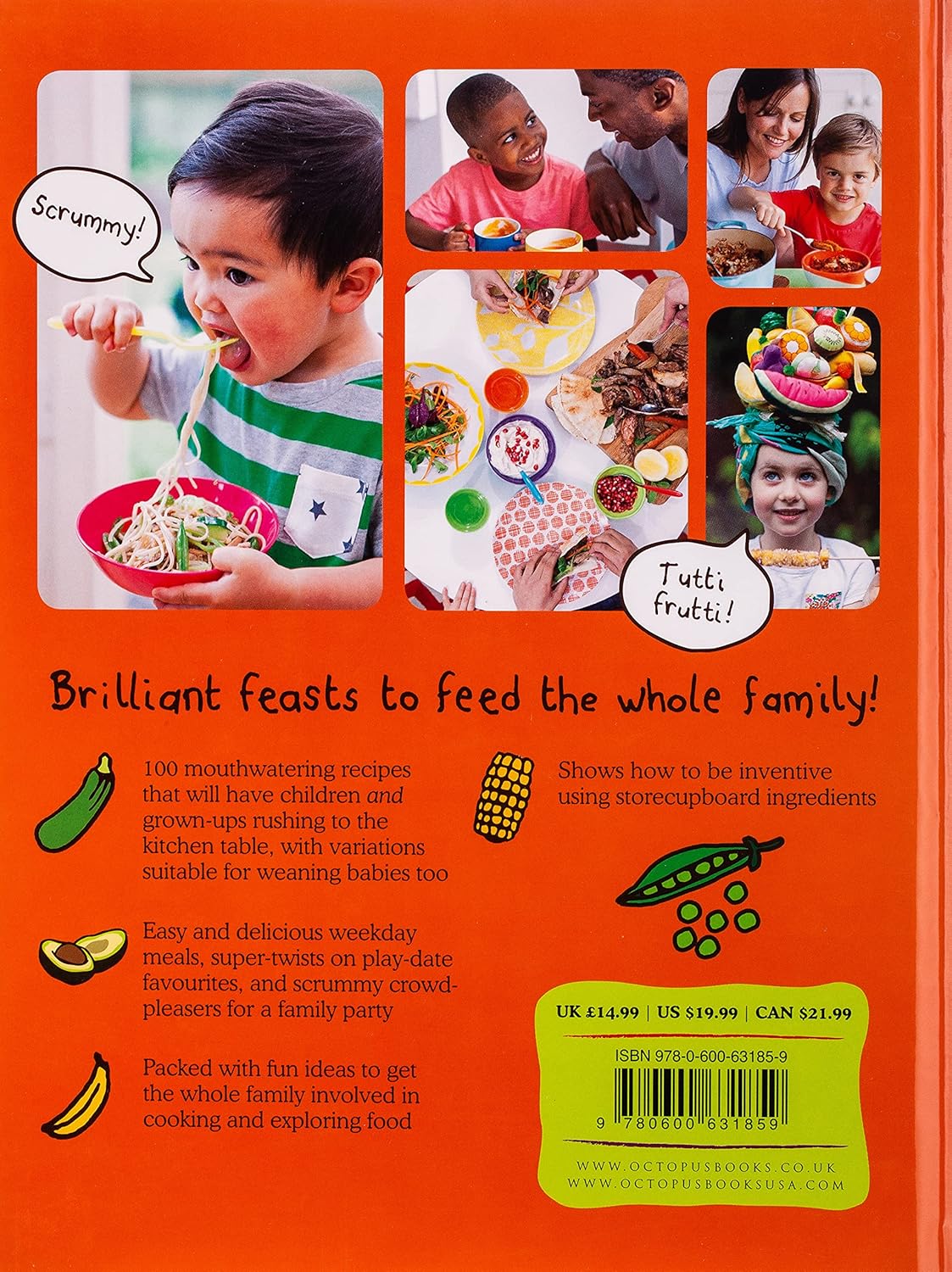 Ella's Kitchen: The Easy Family Cookbook by Ella's Kitchen - Hardback - Over 100 Easy Family Recipes for Babies to Adults - Hamlyn