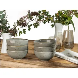 CreaTable Nature collection, Schüssel + Schale, Grau