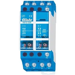 Eltako Stromstossschalter 230V. 2 Schliesser + 2 Öffner 25A/250V AC, Relais
