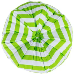 BODENKISSEN rund, grün-weiß gestreift, Ø 40/15 cm
