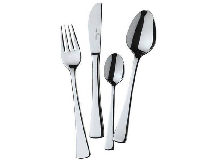 Besteck-Set Caracas , silber (silberfarben), 24 Stk., Chromnickelstahl 18/10, PICARD & WIELPÜTZ SOLINGEN, Essbesteck-Sets, Besteck-Set, modern