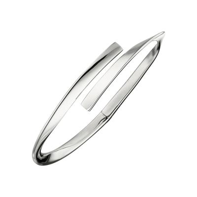 Armreif JOBO, silber (silber 925), Armbänder, Damen, Silber 925 (Sterlingsilber), Armreif, oval 925 Silber