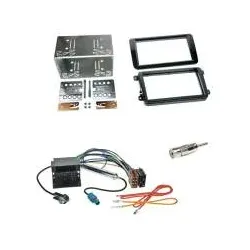 VW Volkswagen Seat Skoda Autoradio 2-DIN Radioblende+Adapterkabel Einbauset k...