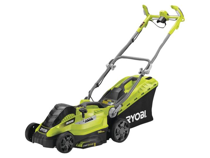 Tondeuse 1500 W RYOBI RLM15E36H - Ø coupe 36 cm - ramassage et mulching - double poignée Vertebrae™