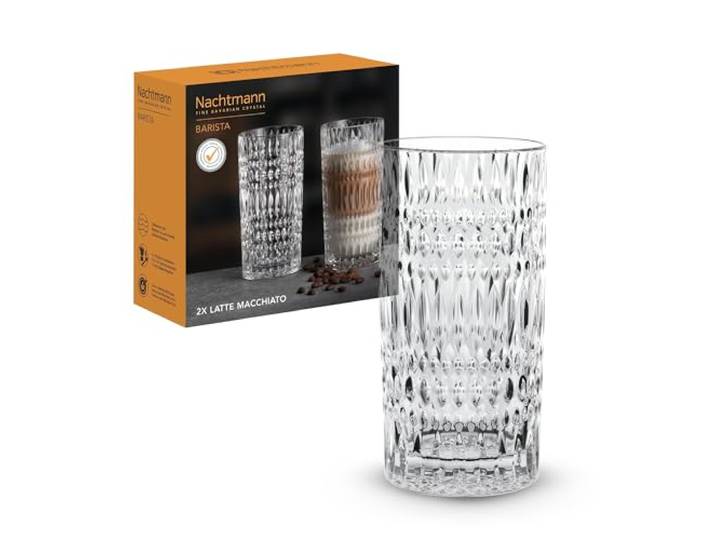Nachtmann Spiegelau 104903 Ethno Barista Lot de 2 verres à latte macchiato Verres à latte macchiato\, verres à café\, verre en cristal