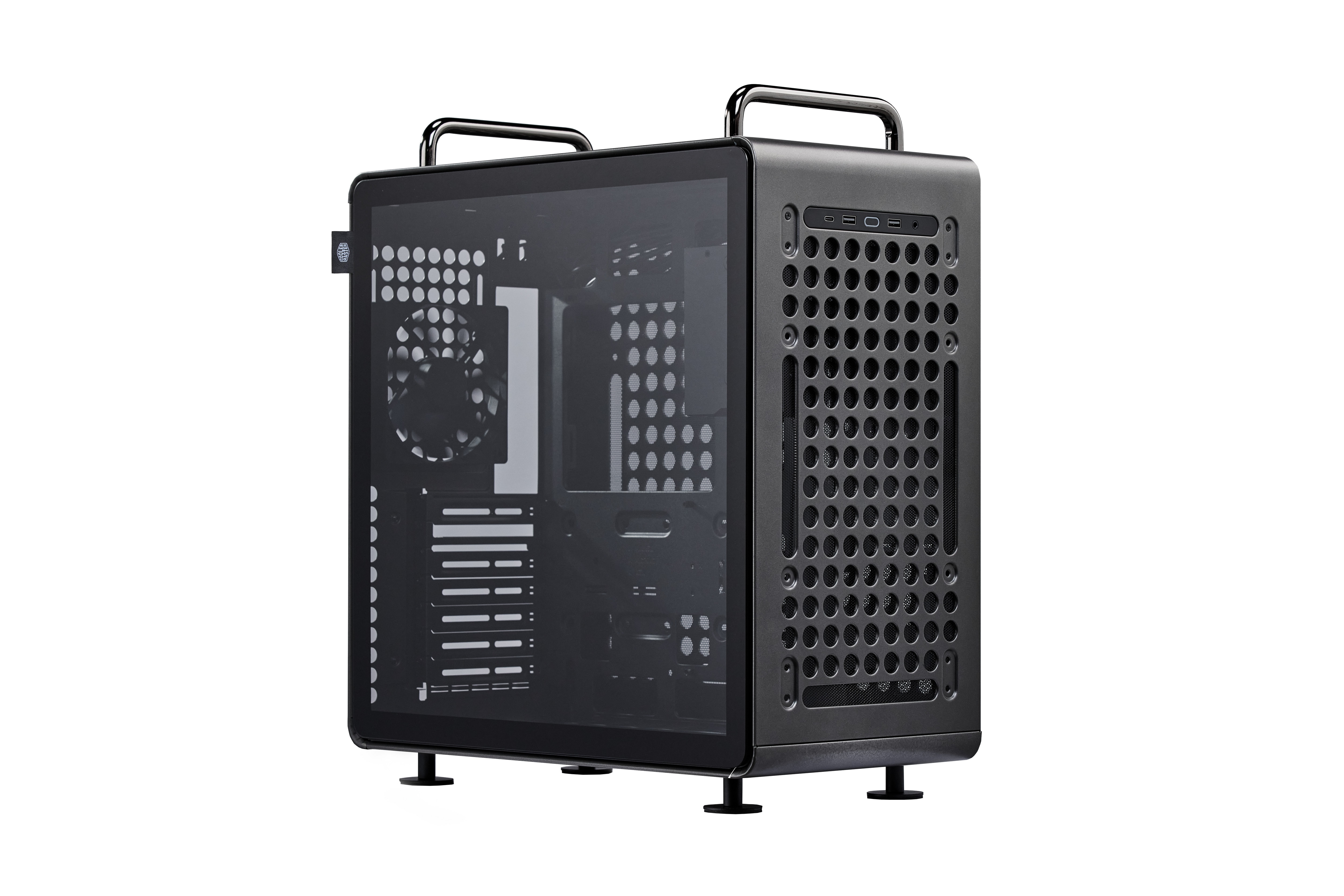Cooler Master Qube 540 Gaming PC Gehäuse Midi-Tower Stardust Iron Seitenfenster