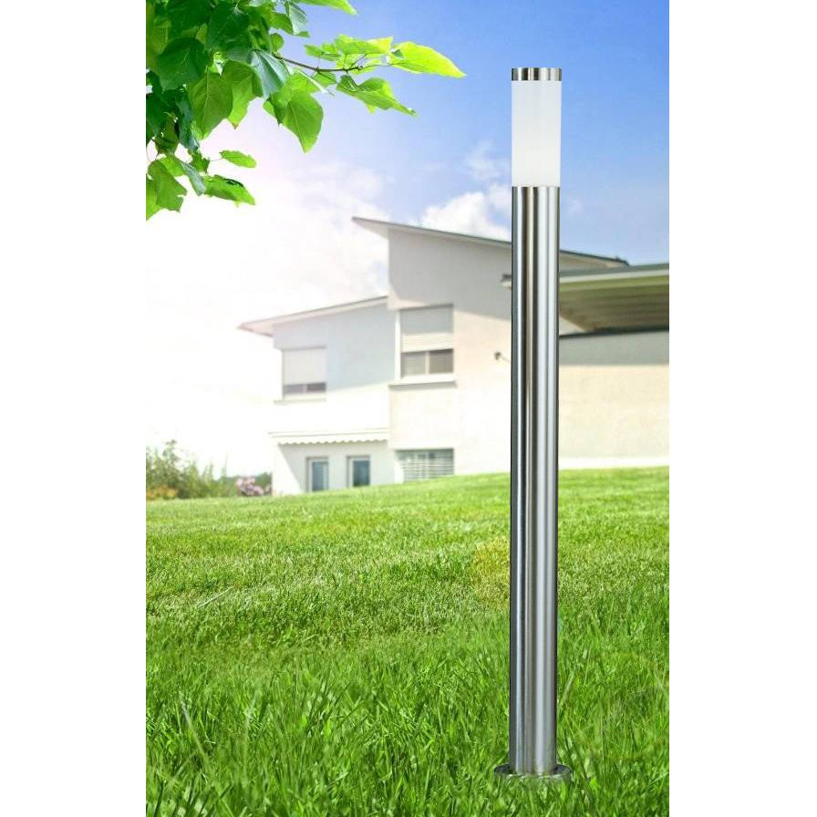 home24 LED-buitenlamp Vieste II 110cm wit/zilver