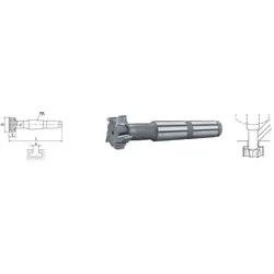 ELMAG HSS T-Nutenfräser mit Morsekegel DIN 851 - 73450