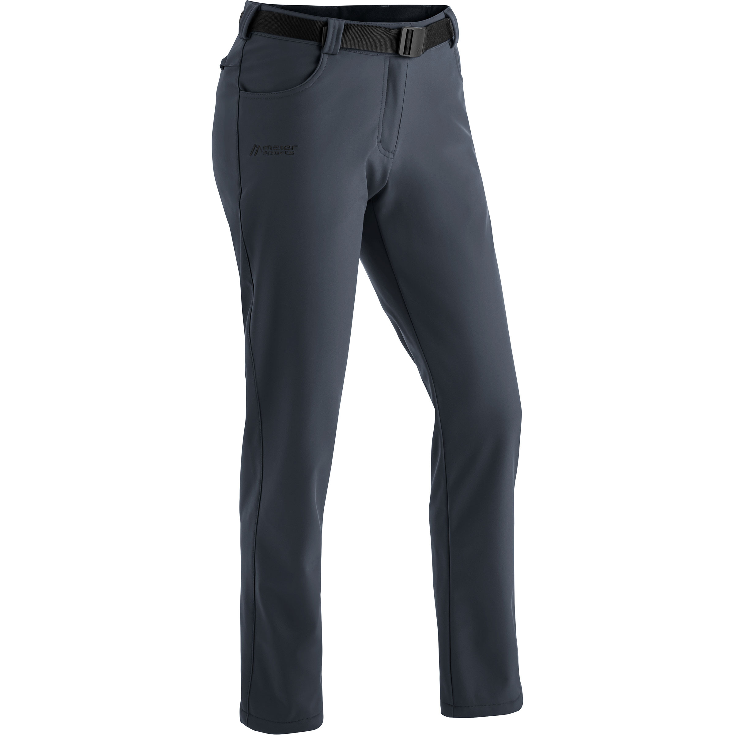 Maier Sports Perlit Hose Damen Softshellhose grau Größe L Trekking Widerstandsfähig Wasserabweisend