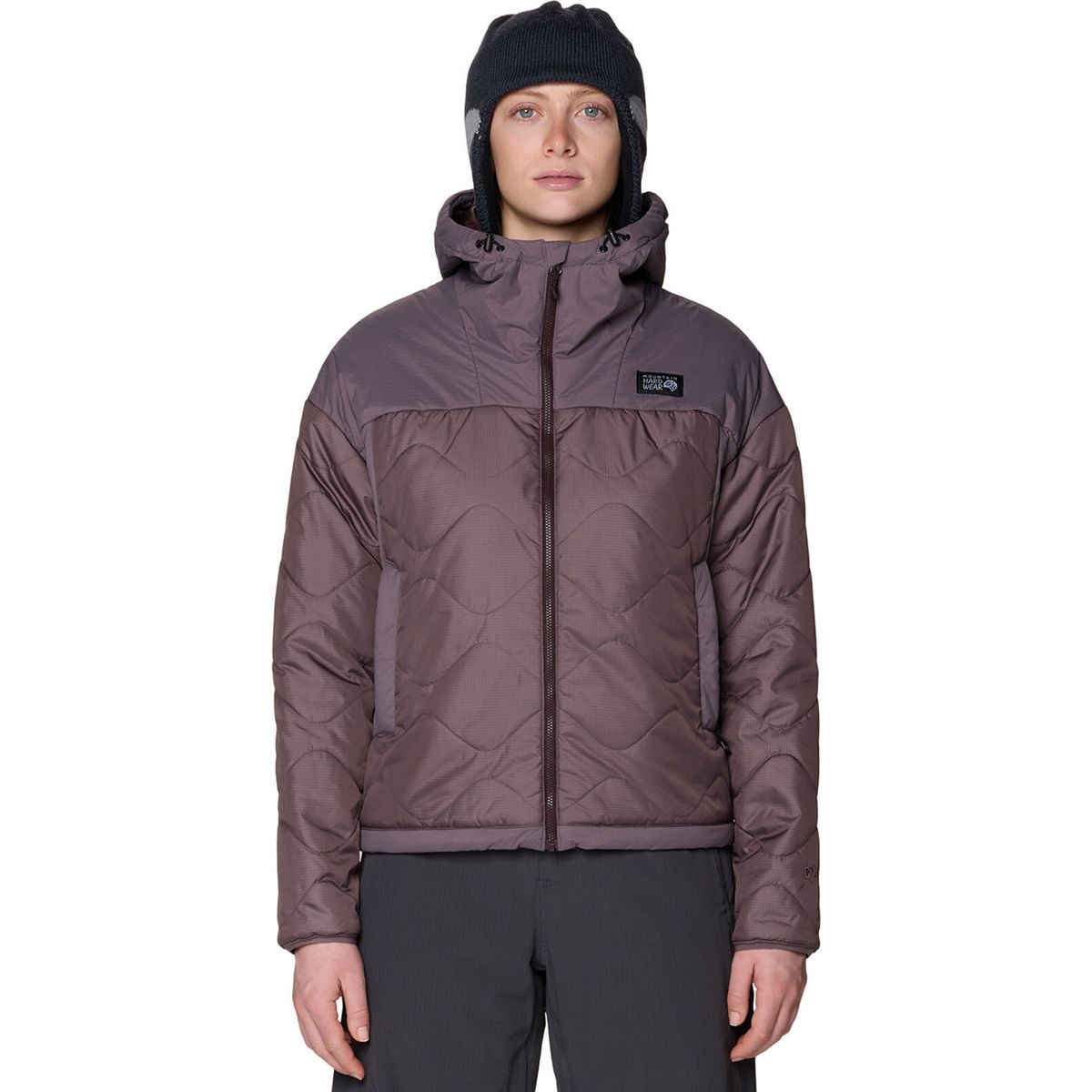 Mountain Hardwear W Après Pro Insulated Hooded Jacket purple sage (574) XS 213181-574-XS