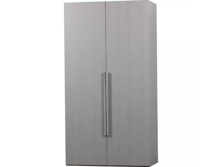 mutoni - Schrank Rens 2-türig kieselgrau 110x210, One Size