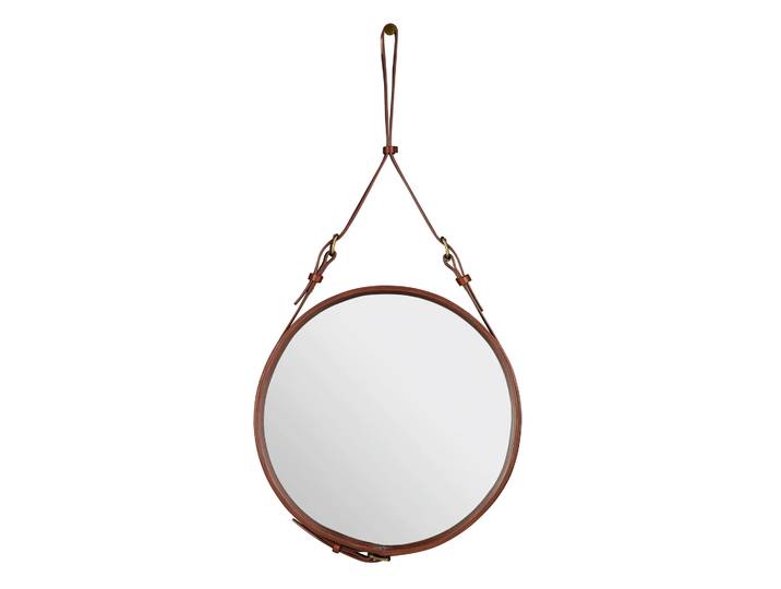 GUBI Miroir Adnet Circulaire M Marron