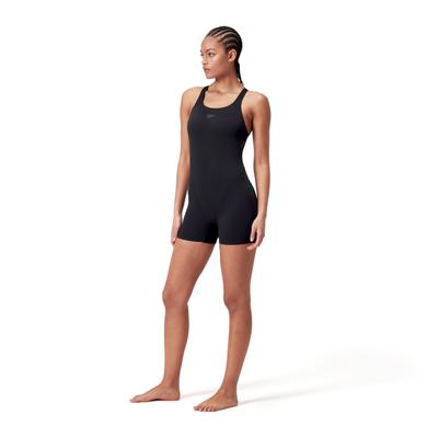 Badeanzug SPEEDO "D Badeanzug", Damen, Gr. 44, N-Gr, schwarz, Microfaser, Polyester, unifarben, Badeanzüge Badeanzug, mit Rückenausschnitt