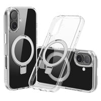 StyleShell SHOCKFlex mit Standfunktion, Handyhülle transparent, iPhone 17, kompatibel mit MagSafe