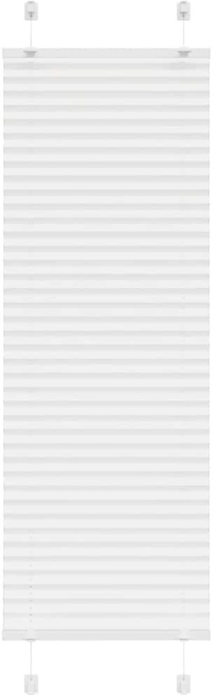 vidaXL Store plissé blanc 40x150 cm largeur du tissu 39,4 cm polyester