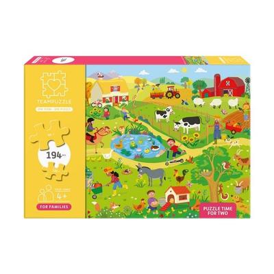TEAMPUZZLE – Auf dem Bauernhof – 194 Teile – Kinderpuzzle mit großen & kleinen Teilen