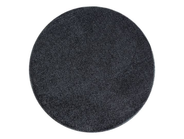 Kurzflorteppich Ata rund Grau/Grau Ø 160cm Polyester