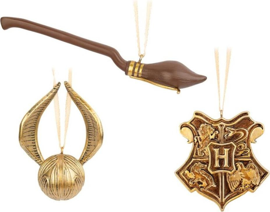 Harry Potter set van 3 kerstornamenten voor volwassenen