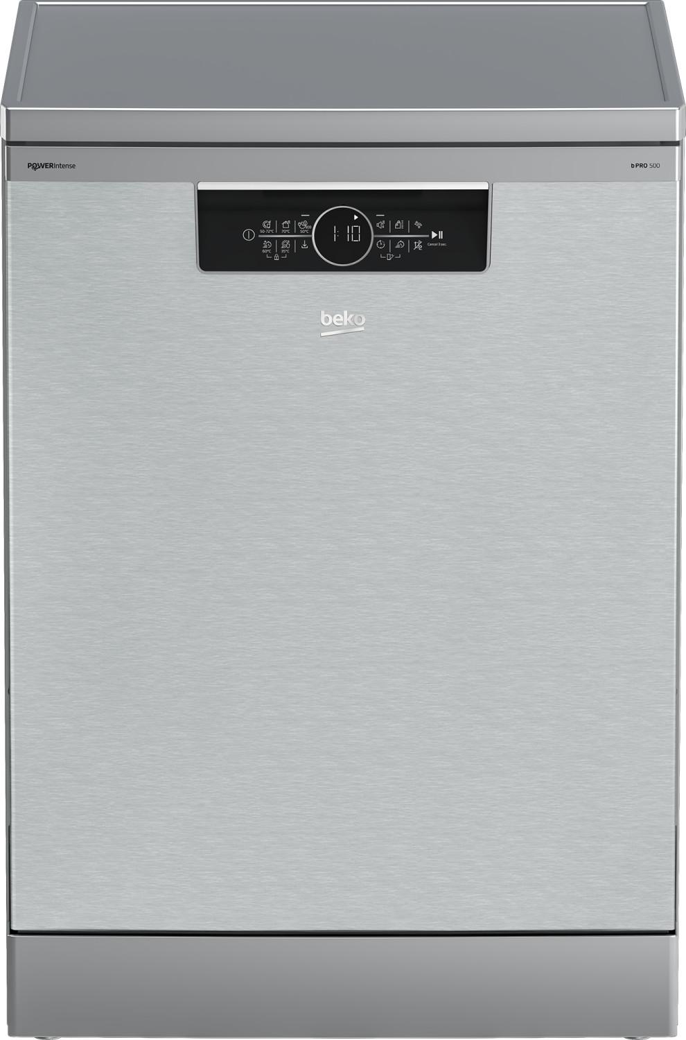Beko b300 BDFN36541XAWP, Freistehend, Standardgröße (60 cm), Edelstahl, Schwarz, Touchsteuerung, LED