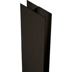 Neuesbad Verlängerungsprofil mit Befestigungselemente, Schwarz, Höhe 200 cm NB1DEXKC00PN021