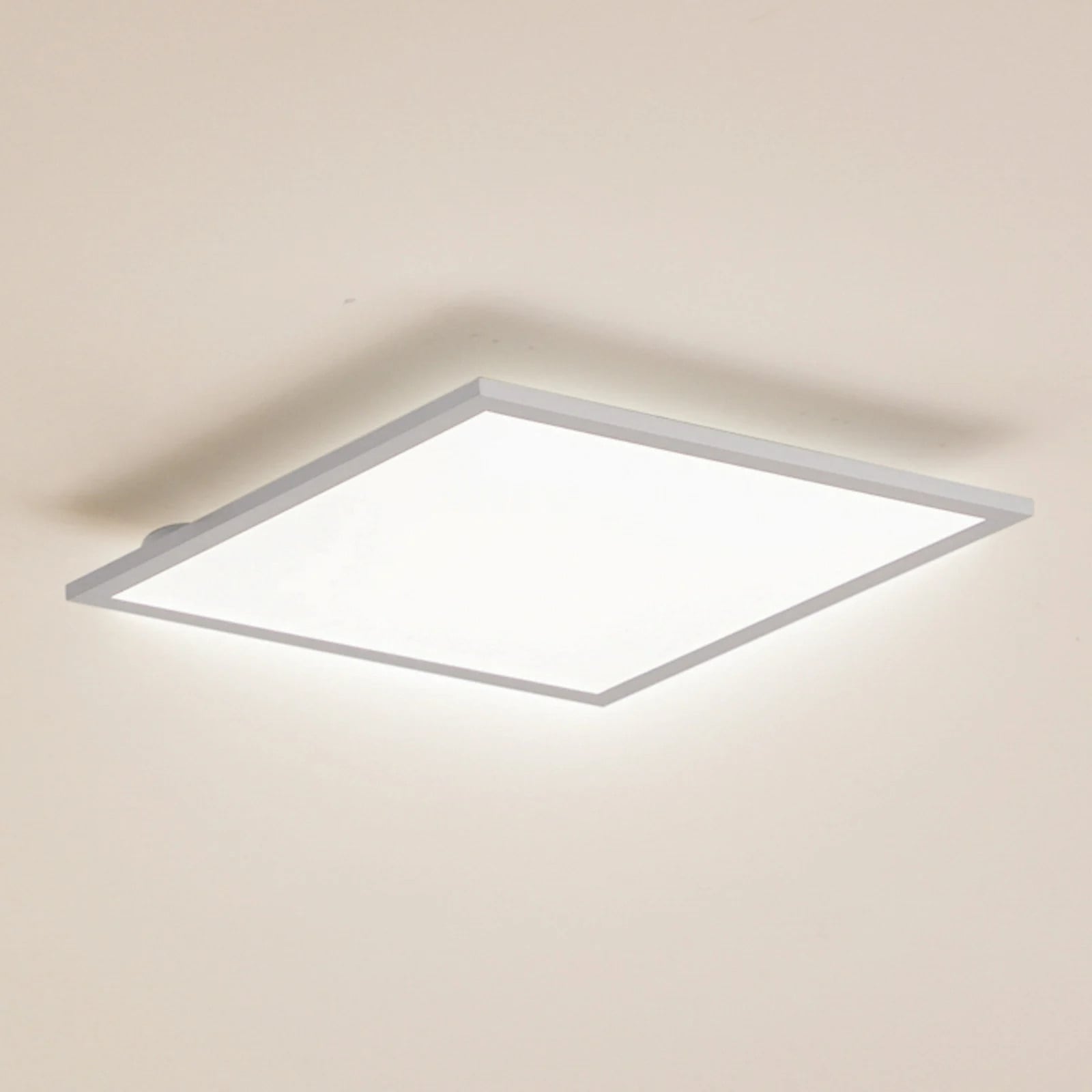 Lindby Enhife LED Plafondlamp Wit - Modern Aluminium - 39,5 cm