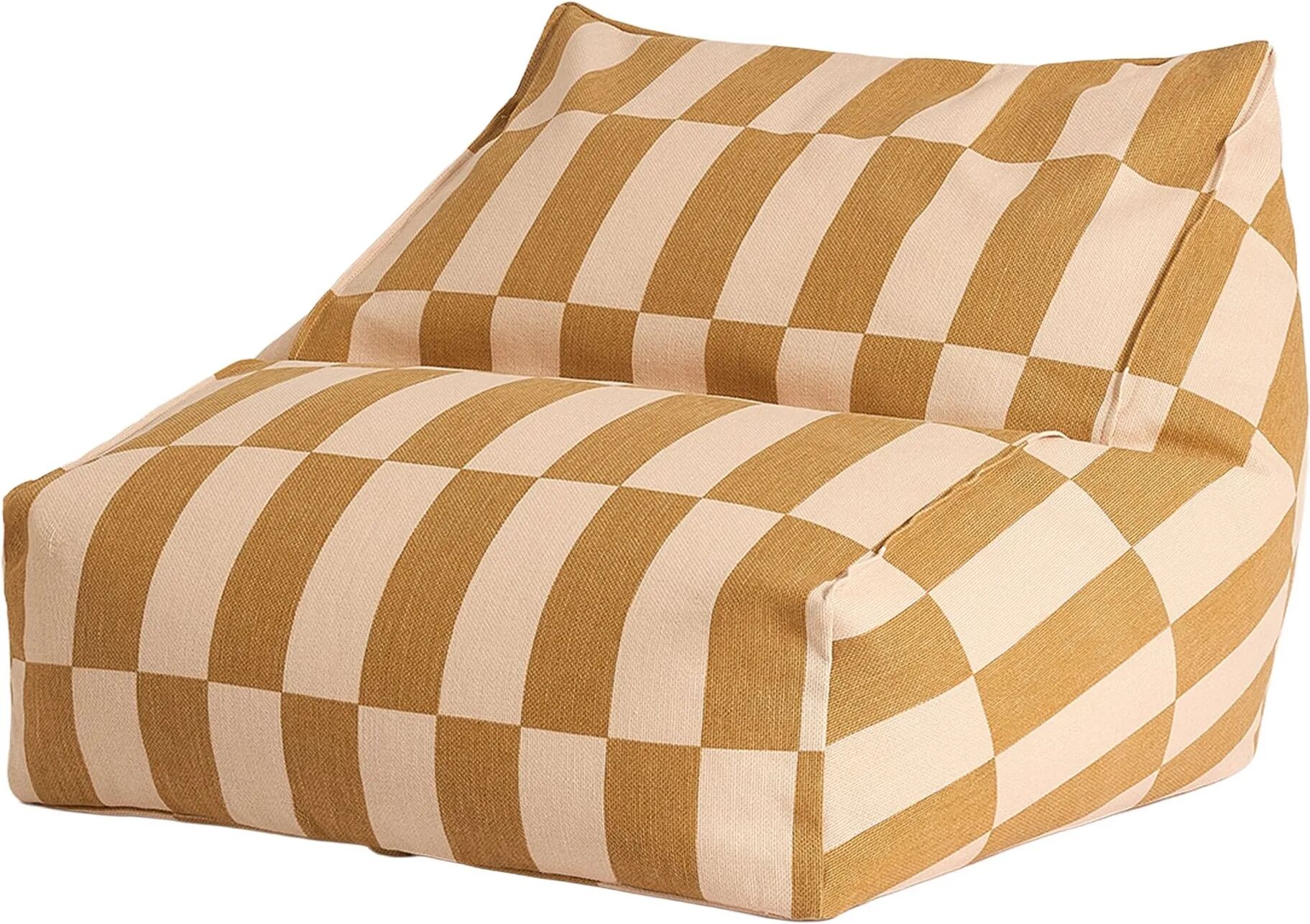 Nobodinoz Pouf Vibes Jaune moutarde taille unique