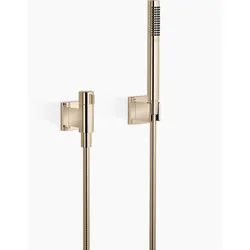 Dornbracht Schlauchbrausegarnitur mit Einzelrosetten, mit Mengenregulierung, 27809985-47, Farbe: Champagne