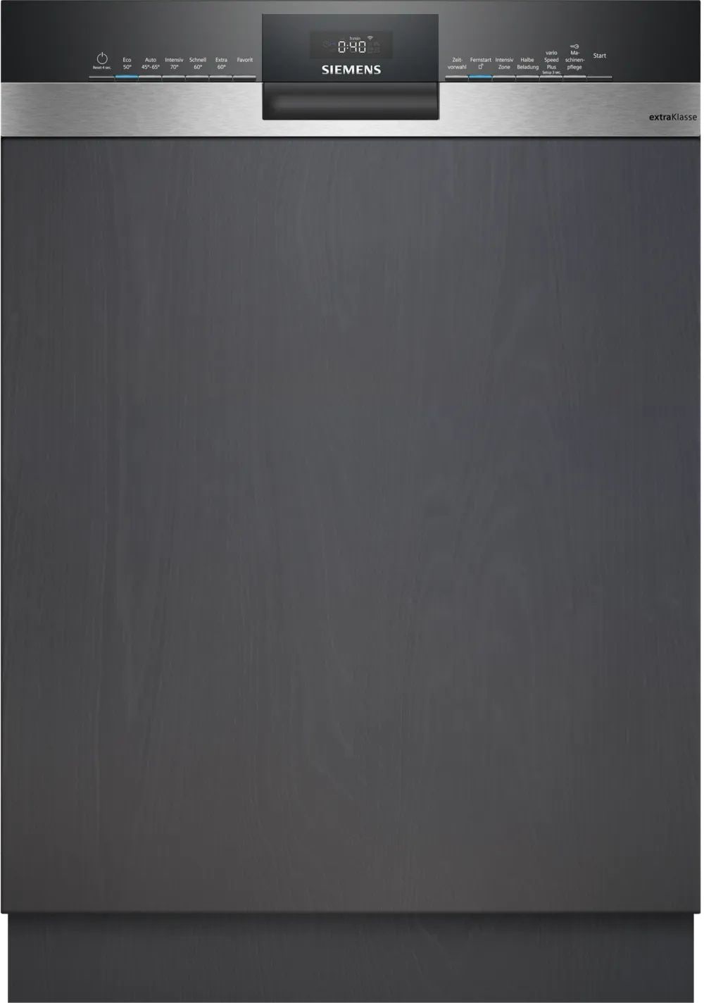 Siemens iQ300 SN53ESS2UD (SN53ES02UD + SZ36DX02) 60 cm Geschirrspüler Teilintegriert Leise 13 Maßgedecke aquaStop Funktion Wärmetauscher