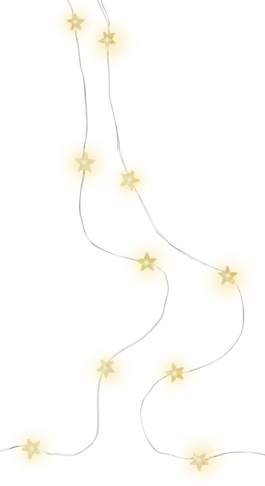 goobay 20er Sterne Lichterkette, transparent, 2,20 m 60332