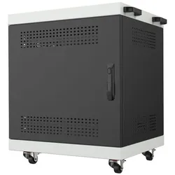 Lanview Notebook Laptop Cabinet 16u, Notebookwagen, Schwarz