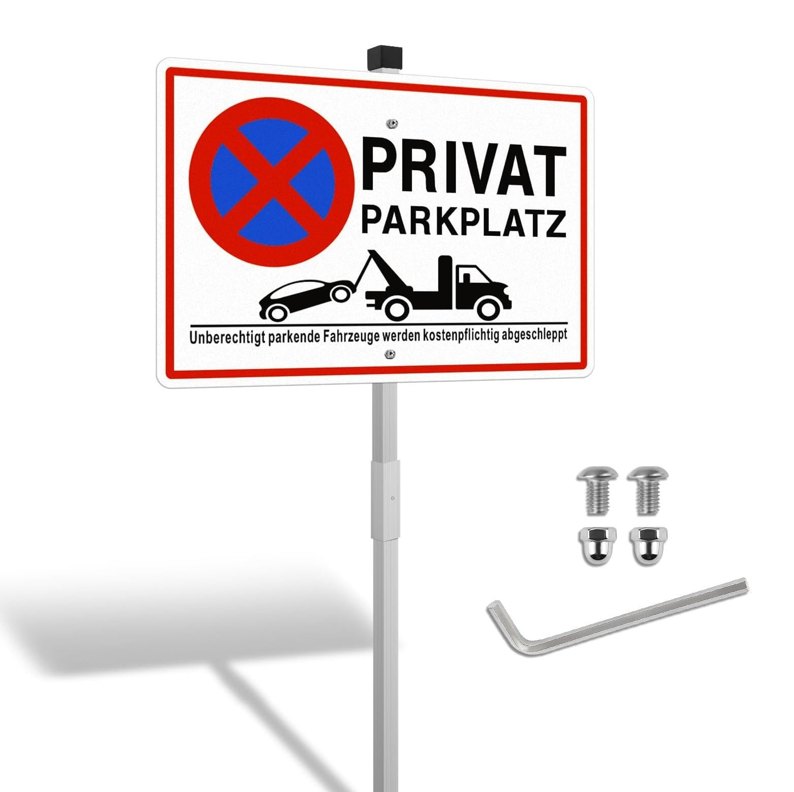 Dripio Privé-grondscherm met paal, aluminium, 30 x 20 cm
